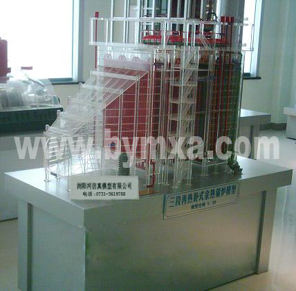 三段再热卧式余热锅炉模型
