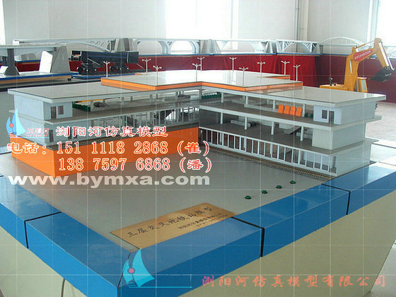 三层交叉地铁站模型