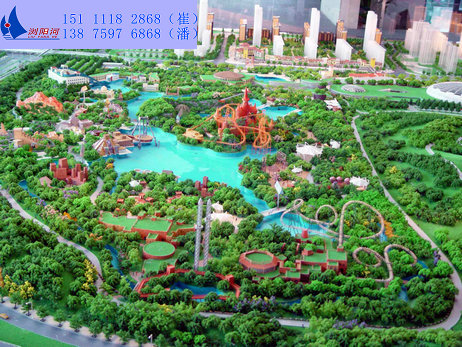 武汉东湖游乐公园沙盘