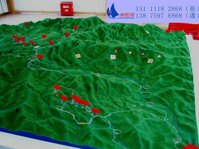 井冈山军事沙盘模型