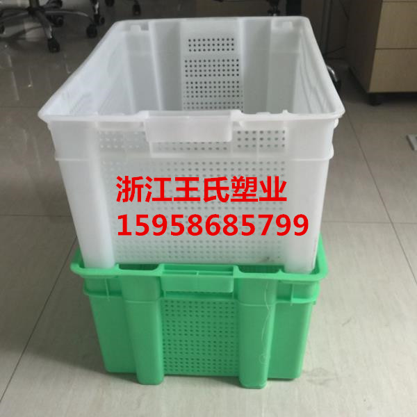 金华塑料筐蓝色可加印标志