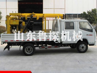 车载式钻井机 汽车底盘液压勘探钻机XYC200 地质钻探机